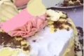 Shocker! Bride Discovers Foam Inside Her Wedding Cake On Wedding Day (Video) 