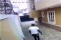 CCTV Records Shocking Moment A Thief Scaled Fence To Steal At A Home In Lagos (Video)