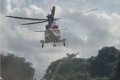 Excitement As Helicopter Comes To Pick Up VIP Who Was Stuck In Traffic On Lagos-Benin Expressway (Video)
