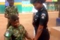 Wow! Police Station Becomes Love Garden As Soldier Kneels Down To Propose To Policewoman (Video) 