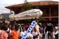 Wow! Woman Buried Inside An Aeroplane-shaped Coffin In Edo State (Video)