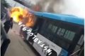OMG! See The Shocking Moment A BRT Bus Exploded In Lagos (Video) 