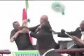 Unbelievable! President And His Vice Exchange Blows, Fight Dirty During Live Press Conference (Video)
