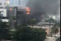Breaking News: Access Bank Goes Up In Flames In Lagos (Video)