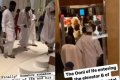 Panic As Ooni Of Ife Gets Stuck Inside The Elevator At A Lagos Hotel (Video)
