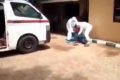 Nigerian Man Caught On Camera Fighting Health Officials Trying To Evacuate Him To Isolation Center (Video)