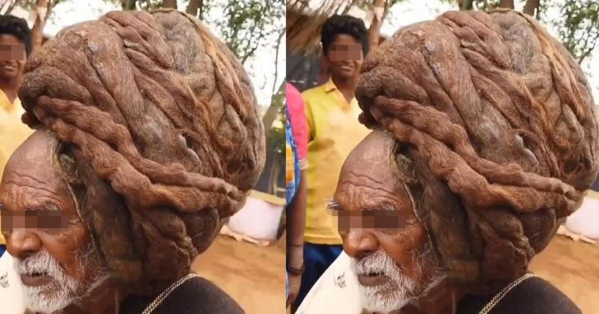 Longest Hair Ever! Meet The 95-Year-Old Indian Man That Has Never Cut His  Hair (Video)