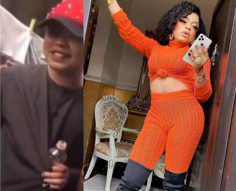 Nigerian Male Crossdresser, Bobrisky Shows Up At His Father's Birthday