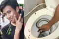 Horror! Young Man Gets Bitten On The Pen*s By A Python While Sitting On The Toilet (Photos)