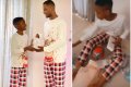 Nigerian Footballer, Ighalo Gifts His Children iPhones, Others For Christmas (Photos) 