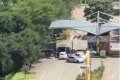 Robbers Captured On Camera Stealing Items From A Courier Vehicle (Video) 