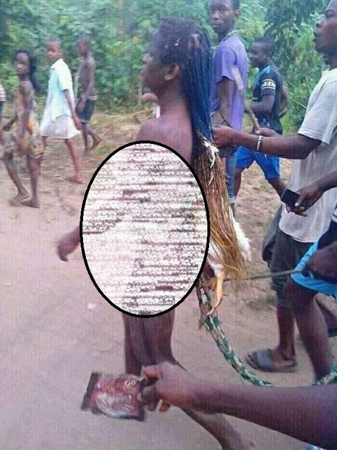 Lady Stripped Naked And Paraded For Allegedly Steal