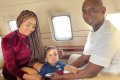 Too Much Money! Regina Daniels Pictured With Her Billionaire Husband And Son Inside Private Jet 