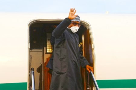 Photos Of President Buhari Departing Abuja To Glasgow, Scotland