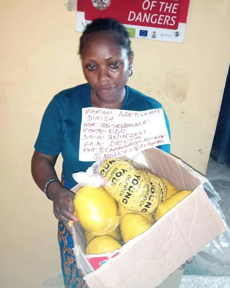 Nursing Mother Rearrested With Drugs A Week After Being Granted Bail For Trying To Smuggle Cannabis Into NDLEA Cell