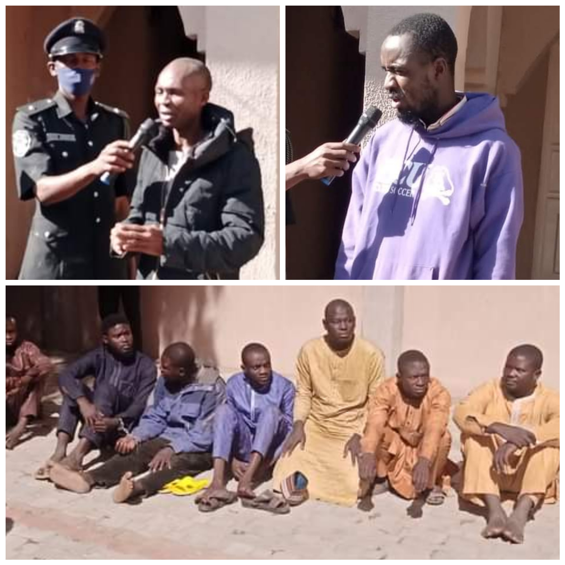 Photo Of Fake Lawyer And 6 Members Of Notorious Car Theft Syndicate Who Were Nabbed In Zamfara