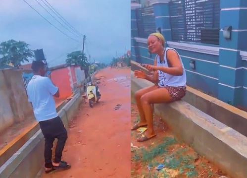 Nigerian Man Tackles Friend Whose Girlfriend Uses iPhone 6 While He Uses iPhone 12 Pro Max (Video)
