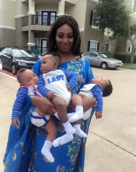 Nigerian Woman Welcomes Triplets After 10 years (Photos)