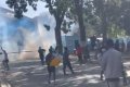 Police Teargas Students Of ATBU Protesting Killing Of Their Colleague By Robbers (Videos)