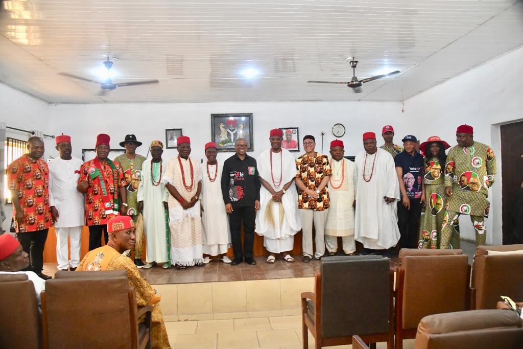 2023 Peter Obi Meets Anambra Traditional Rulers (Photos)