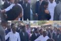 Governor Sanwo-Olu Seen Shaking Hands With Church Members After Visiting Harvesters Church (Video)