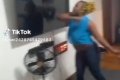 Married Woman Goes Haywire, Destroys TV During Argument With Husband (Video) 