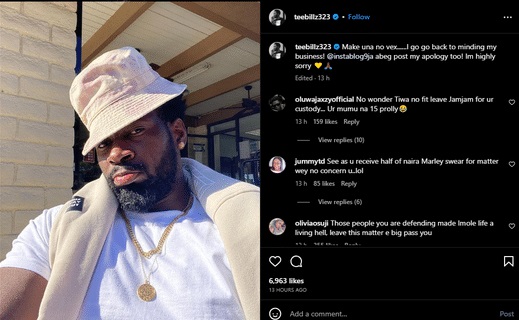 I'm Highly Sorry – Teebillz Makes U-turn, Apologizes For Supporting Naira  Marley
