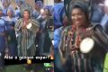 Beautiful Bride Causes Stir Online As She Beats Drum Like Pro, Wows People At Her Wedding Ceremony (Video)  