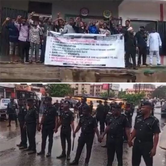 Again, UNILAG Students Protest Tuition Fee Hike