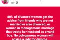 80% Of Divorced Women Got Advice From Single Friends Or Women In Monogamous Marriage - Nigerian Man Says