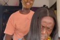 Lady Shares Her Father's Reaction As She Uses His Head To Stretch Her Wig (Video)