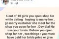 Before You Open A Shop For A Girl, Pay Her Bride Price Or Get Her Pregnant - Nigerian Man Advises Men