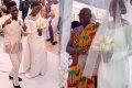 First Photos/Videos From The Church Wedding Of Gospel Artiste, Moses Bliss, And His Ghanaian Bride, Marie Wiseborn
