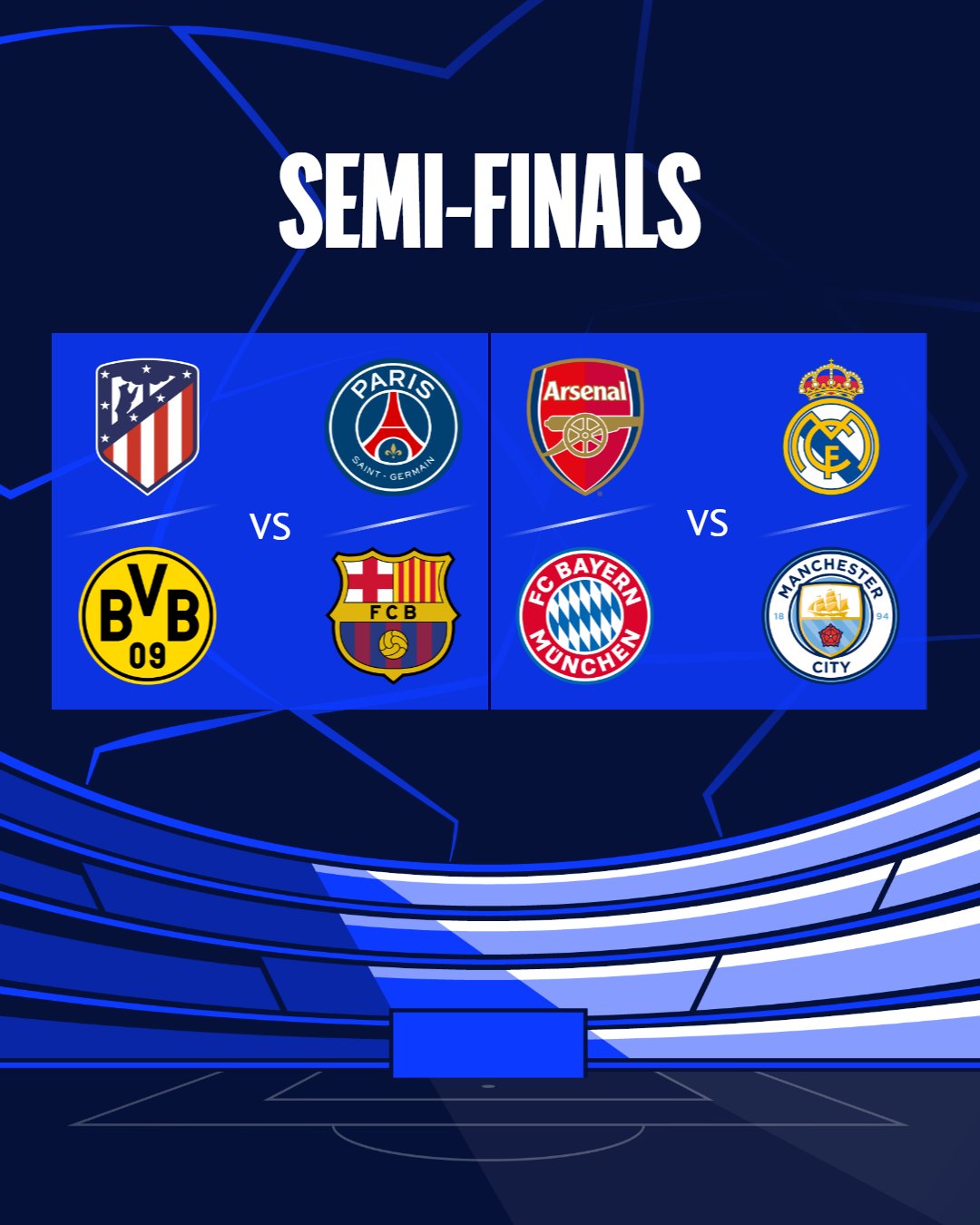 BREAKING Champions League QuarterFinal Draw Confirmed (Full Fixtures)