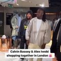 Super Eagles Stars, Calvin Bassey And Alex Iwobi Shop Together In London (Video)