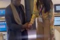 Lagos-to-London: Obasanjo Praises Air Peace, Meets With Owner’s Daughter (Photo)