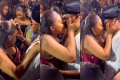 Toyin Abraham Twerks on Husband, Kisses Him In Public While Dancing (Video)