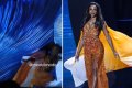 The Moment Miss Jamaica Tumbled Off Stage And Was Carried Away On Stretcher During Miss Universe Pageant (Video)