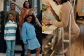 Anita Okoye Shares Video Showing Her on Crutches as She Celebrates Thanksgiving with Peter Okoye’s Wife Lola and the Kids